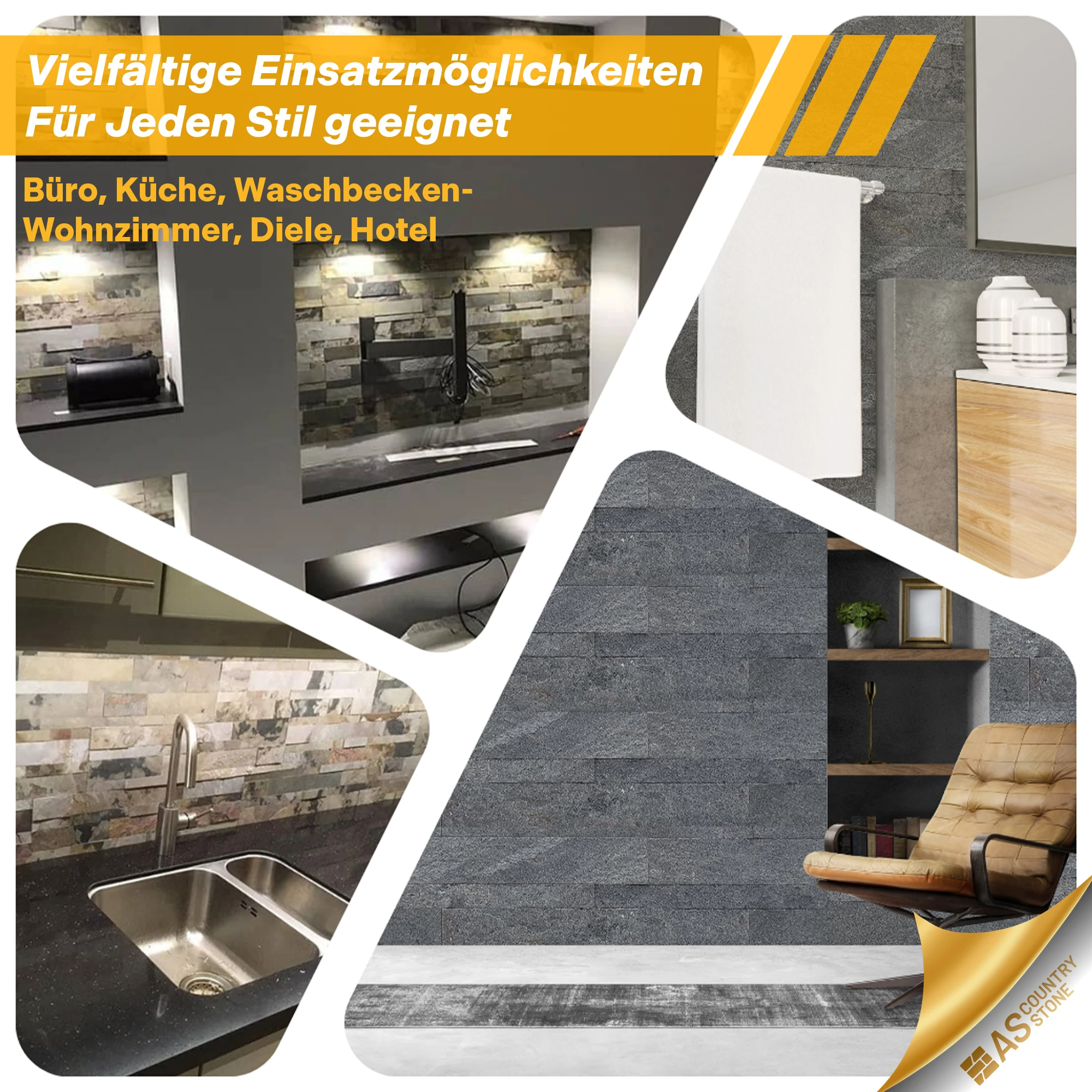 Wandverkleidung Dünnschiefer 2020