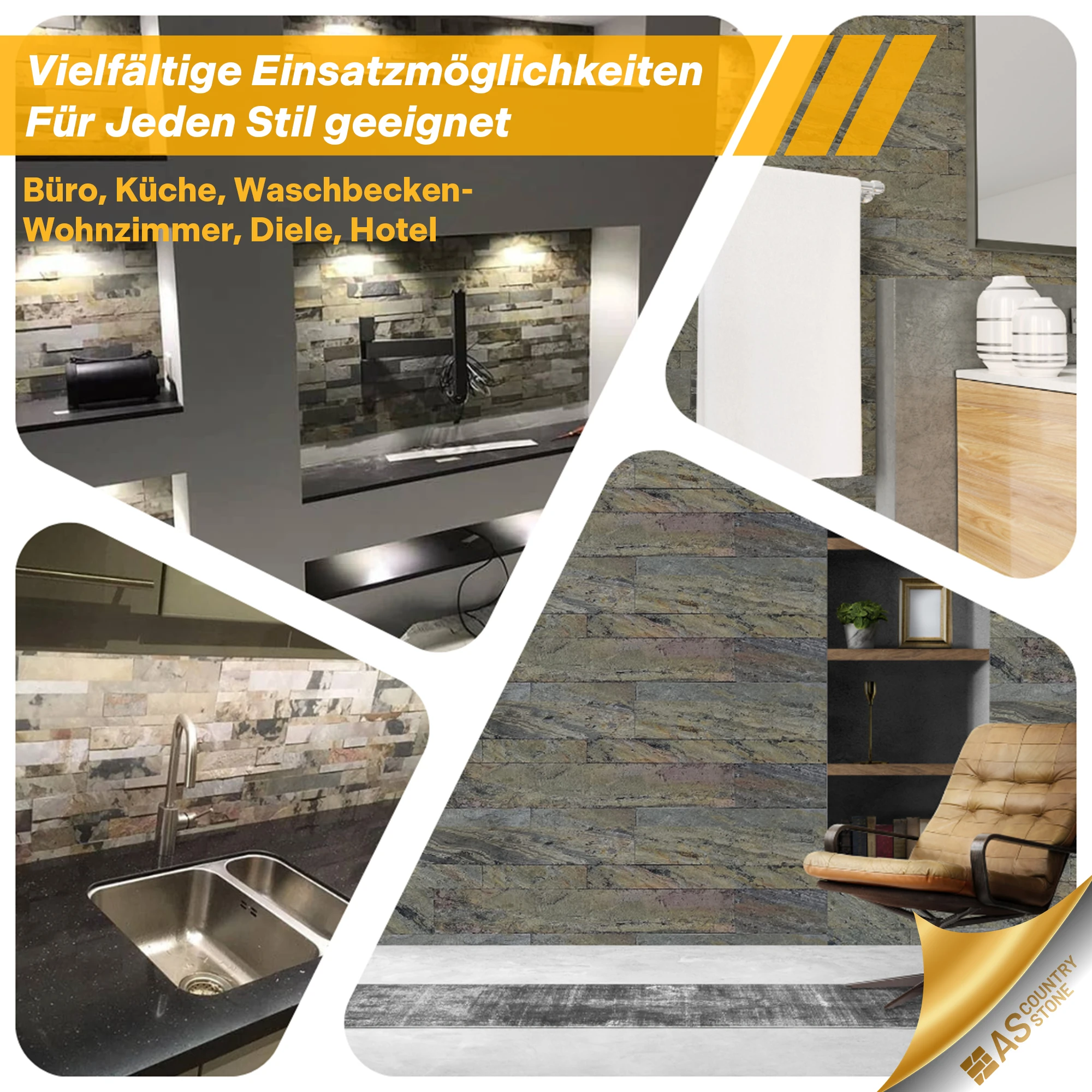Wandverkleidung Dünnschiefer 2002