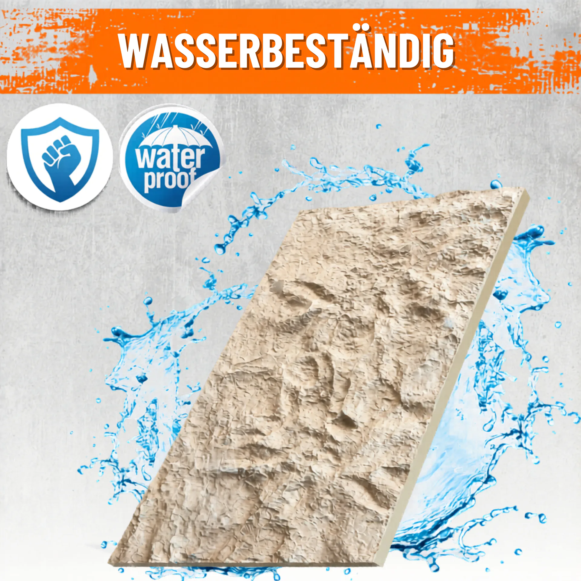 Wandpaneel Felsoptik Bohem