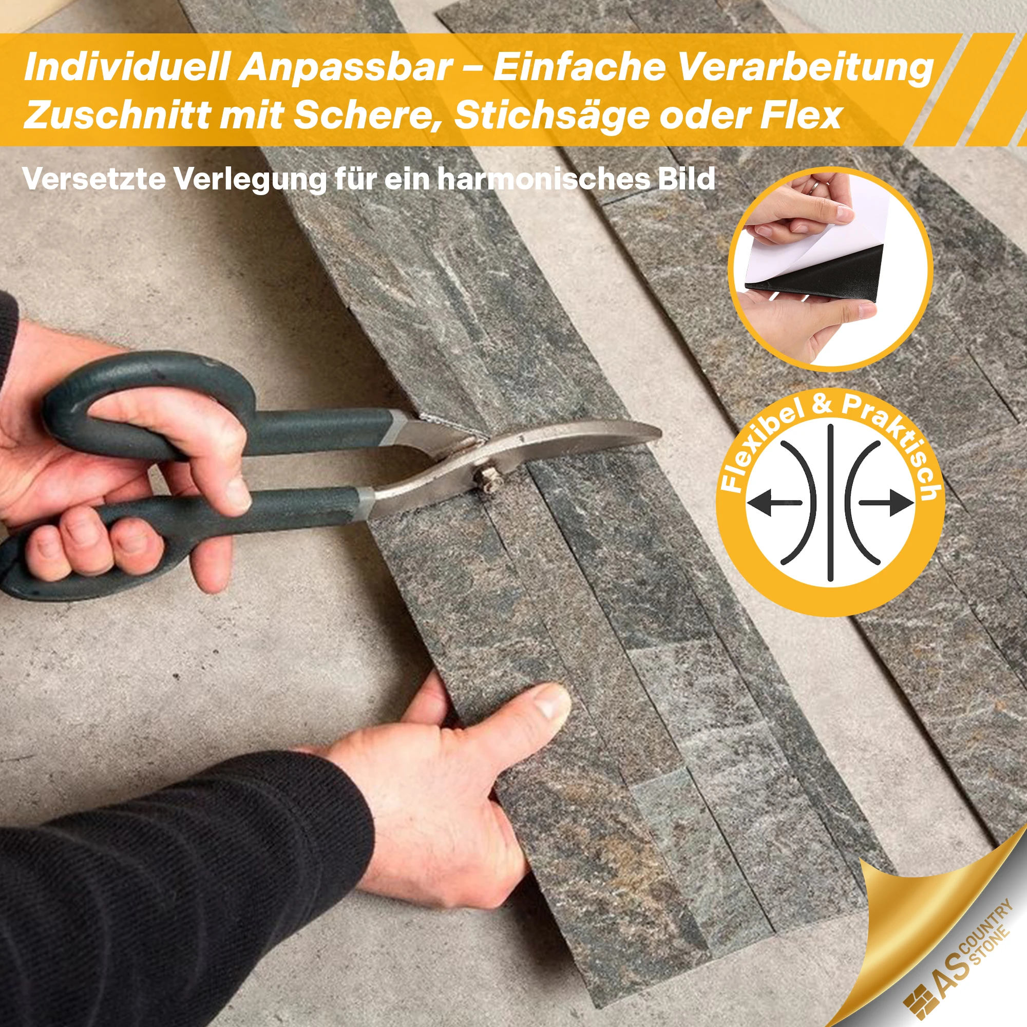 Wandverkleidung Dünnschiefer 2002