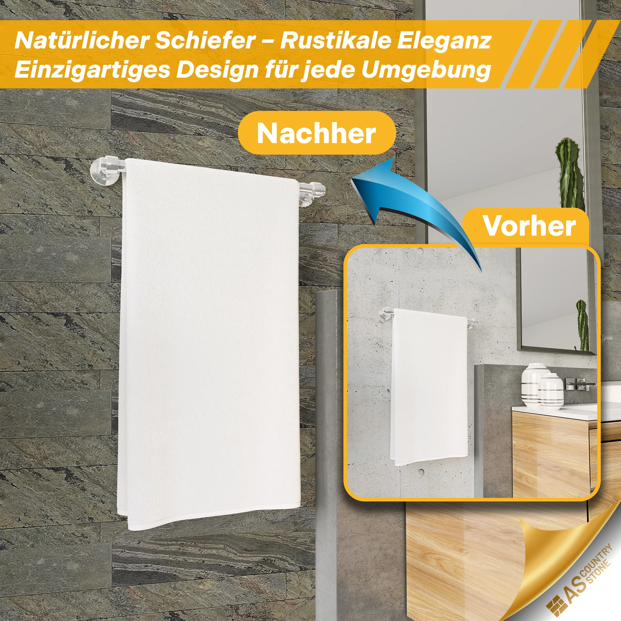 Wandverkleidung Dünnschiefer 2002